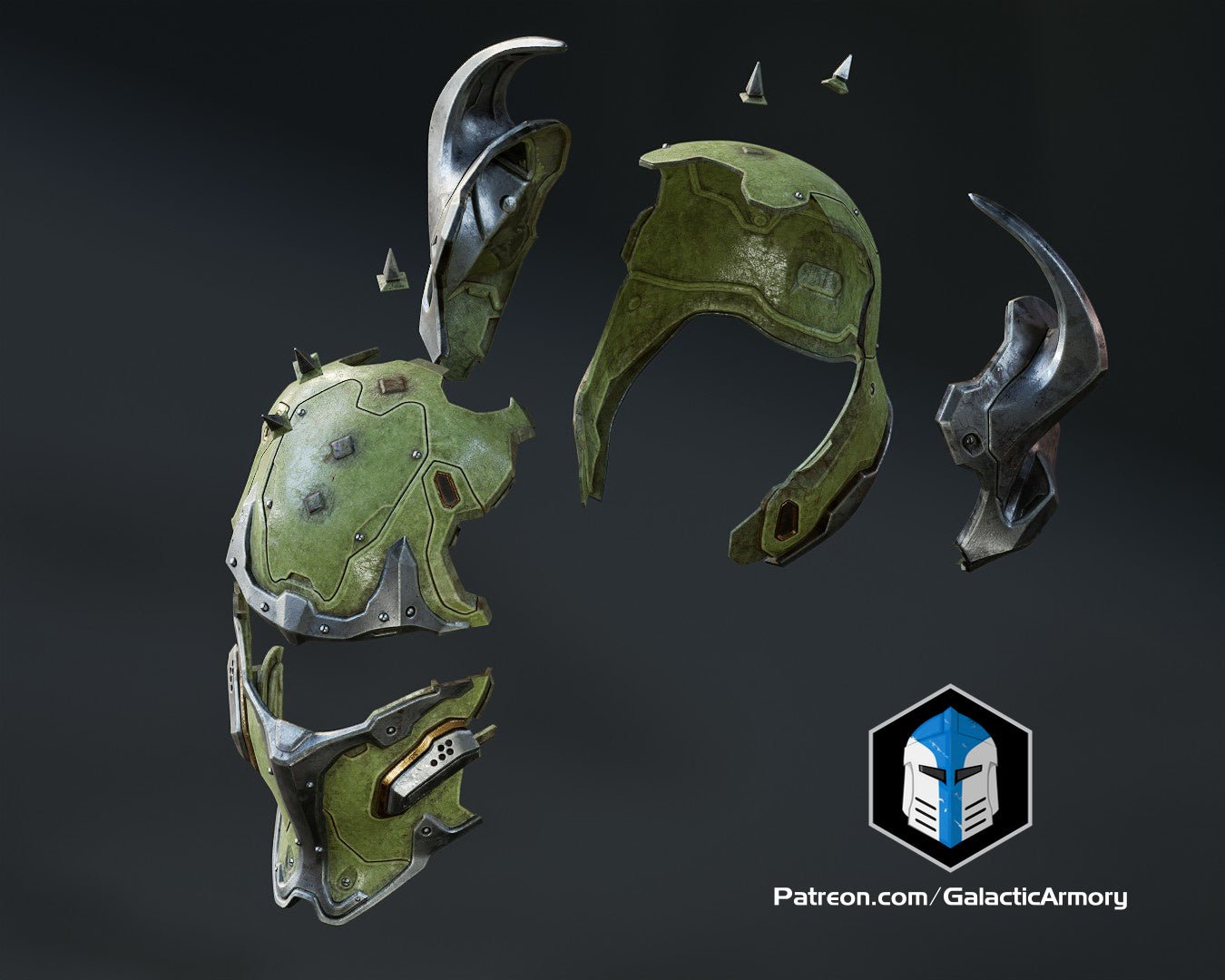 Mediocre StudiosDoom Slayer Sentinel Helmet - DiYCosplay Helmet