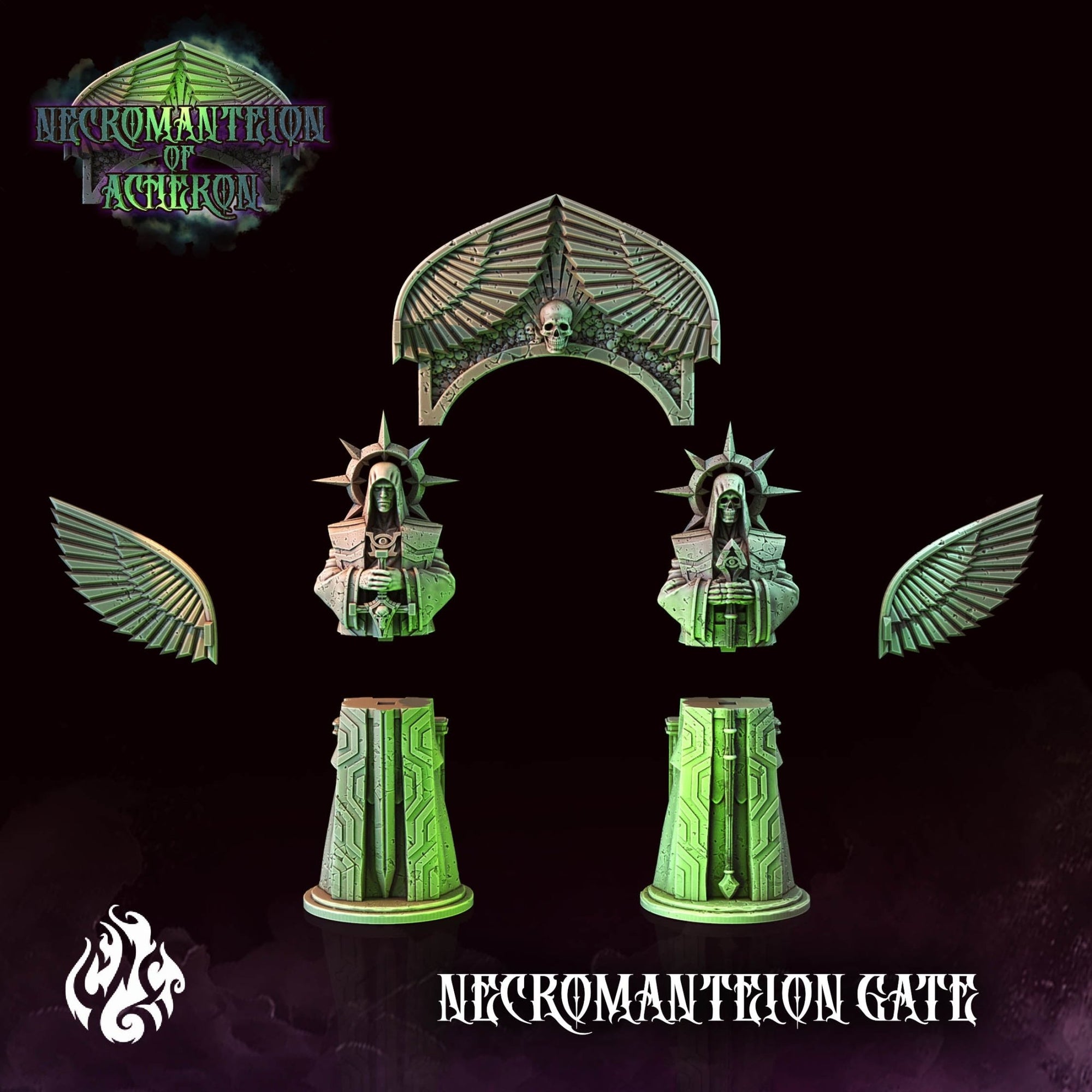 Mediocre StudiosNecromanteion of Acheron (Full Set)Tabletop Gaming Miniature