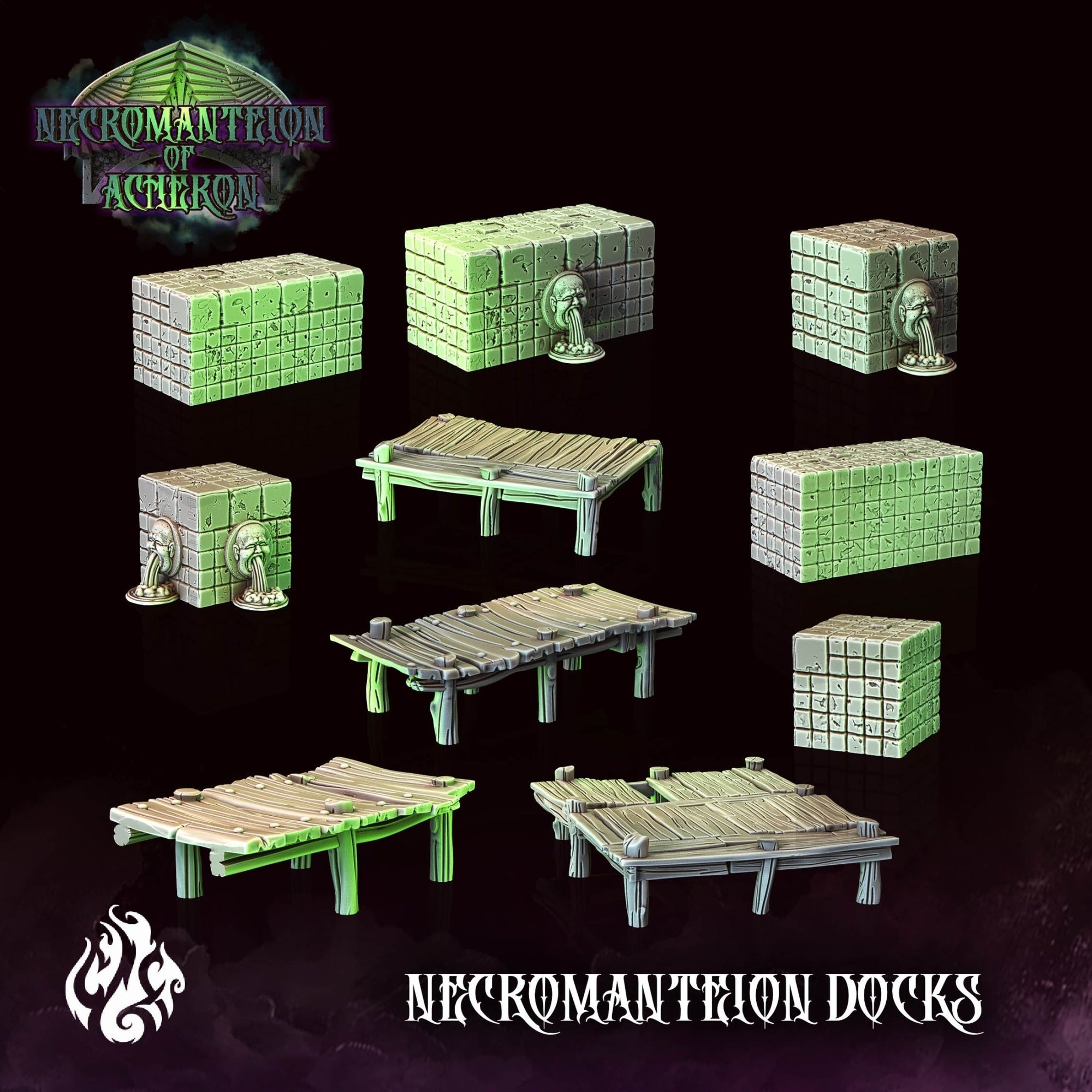 Mediocre StudiosNecromanteion of Acheron (Full Set)Tabletop Gaming Miniature