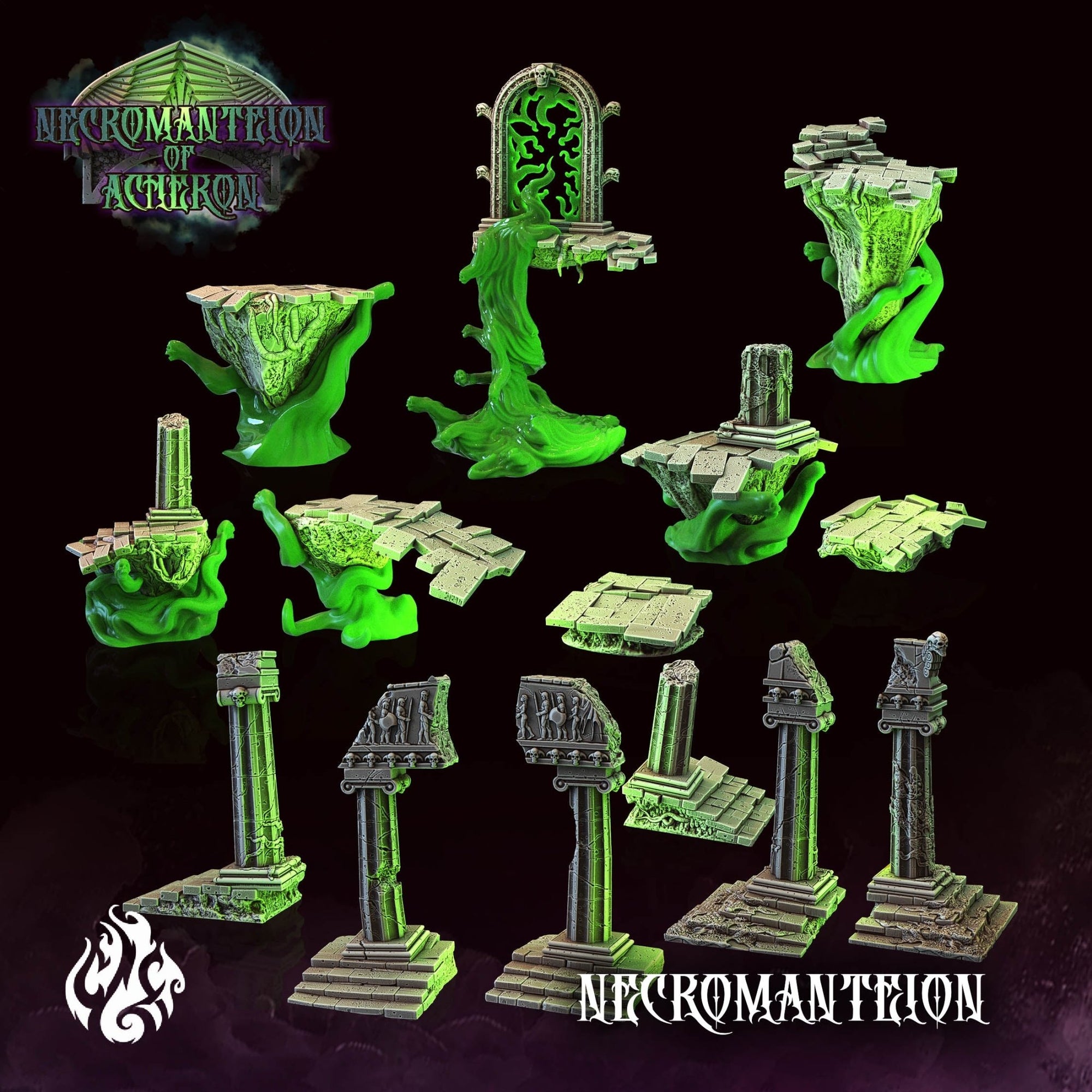 Mediocre StudiosNecromanteion of Acheron (Full Set)Tabletop Gaming Miniature