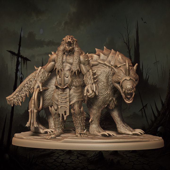 Mediocre StudiosOrc Houndmaster - 10 posesTabletop Gaming Miniature
