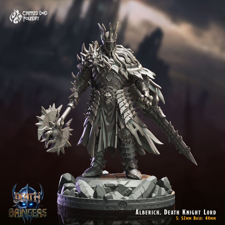 Mediocre StudiosAlberich, Death Knight LordTabletop Gaming Miniature