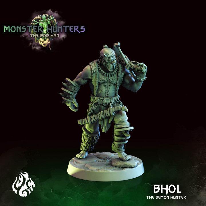 Mediocre StudiosBhol, the Demon HunterTabletop Gaming Miniature