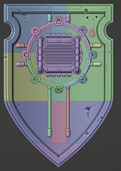 Mediocre StudiosBlack Guardians Shield (.stl)3D Model STL