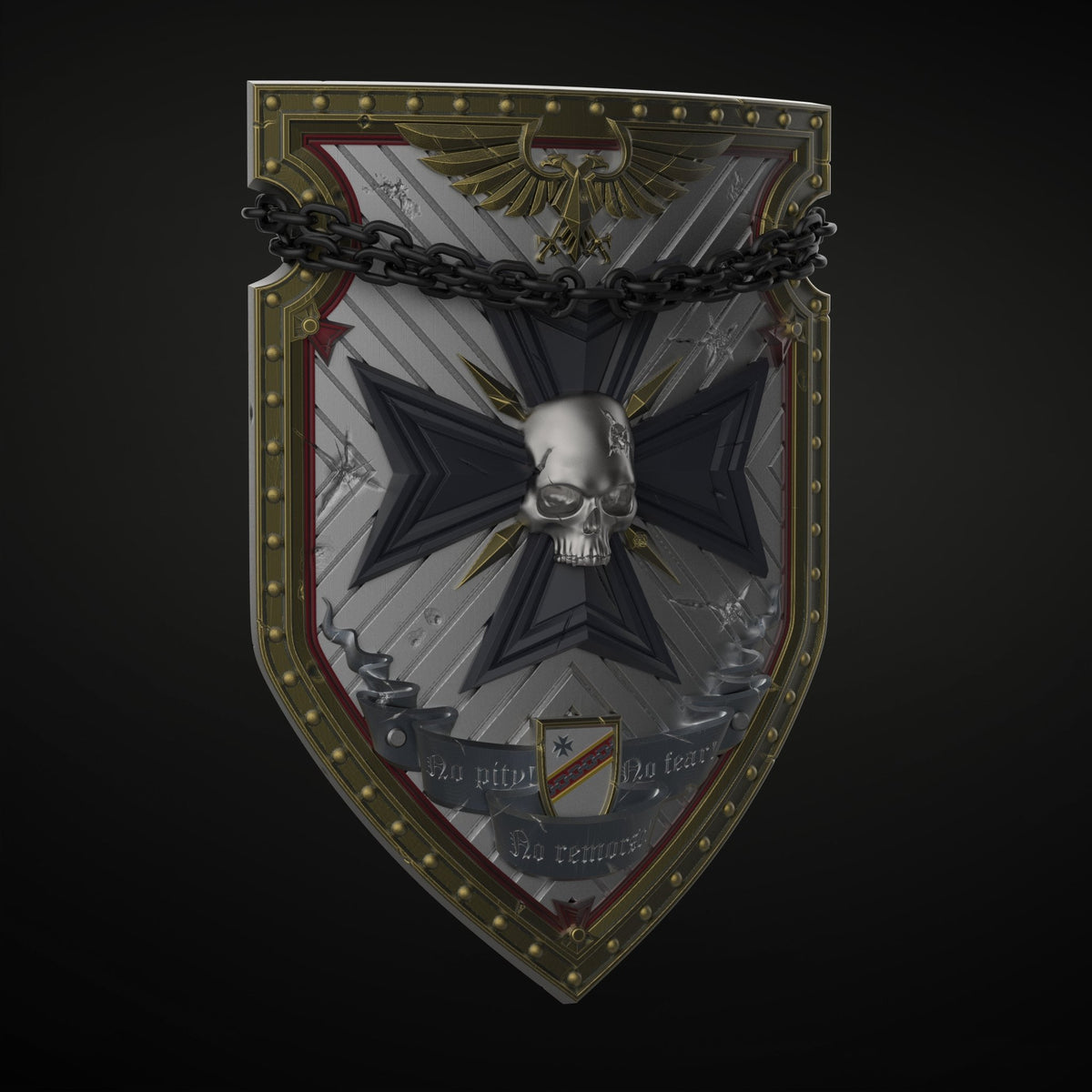 Mediocre StudiosBlack Guardians Shield (.stl)3D Model STL