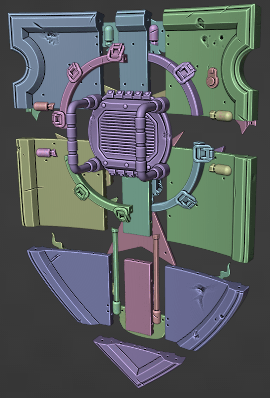 Mediocre StudiosBlack Guardians Shield (.stl)3D Model STL