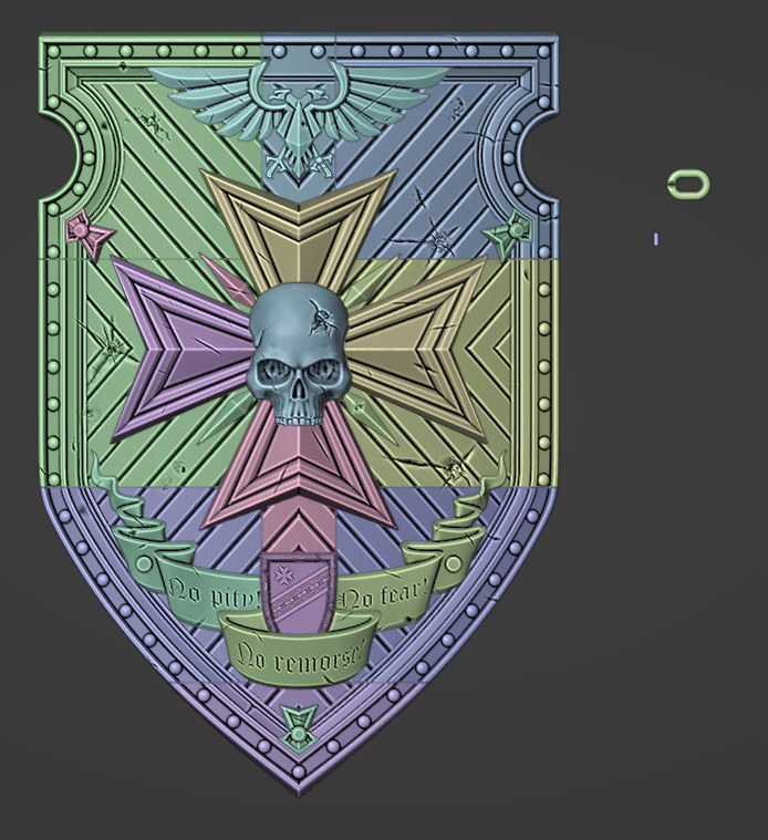 Mediocre StudiosBlack Guardians Shield (.stl)3D Model STL