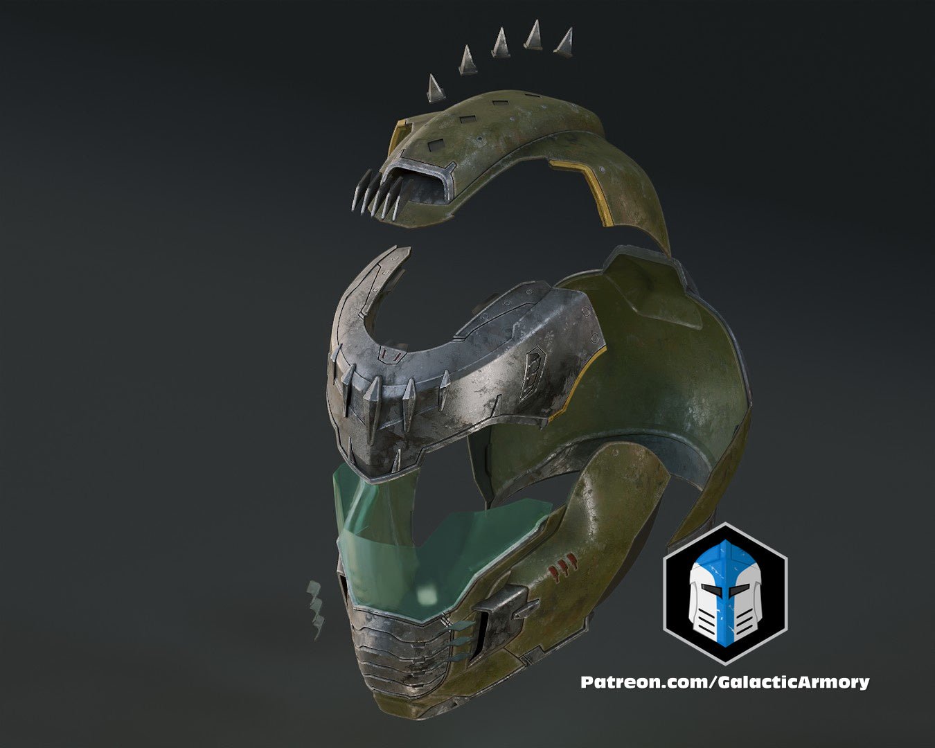 Mediocre StudiosDark Ages Doom Slayer - DiY KitCosplay Helmet