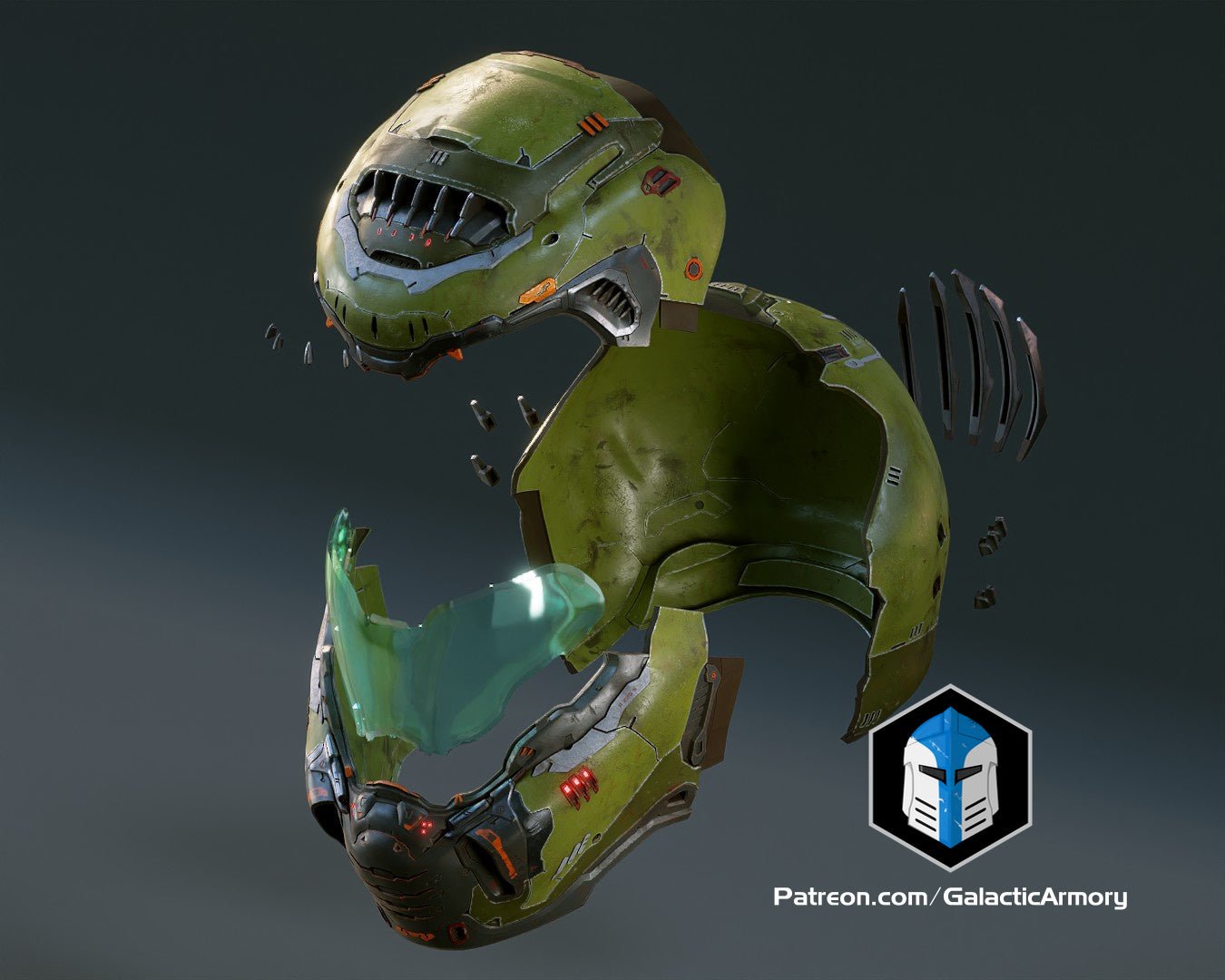Mediocre StudiosDoom Slayer Helmet - DiYCosplay Helmet