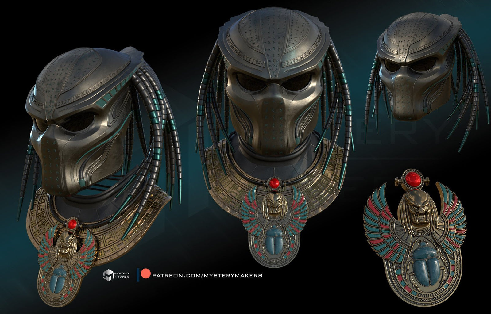 Mediocre StudiosEgyptian Era PredatorCosplay Helmet