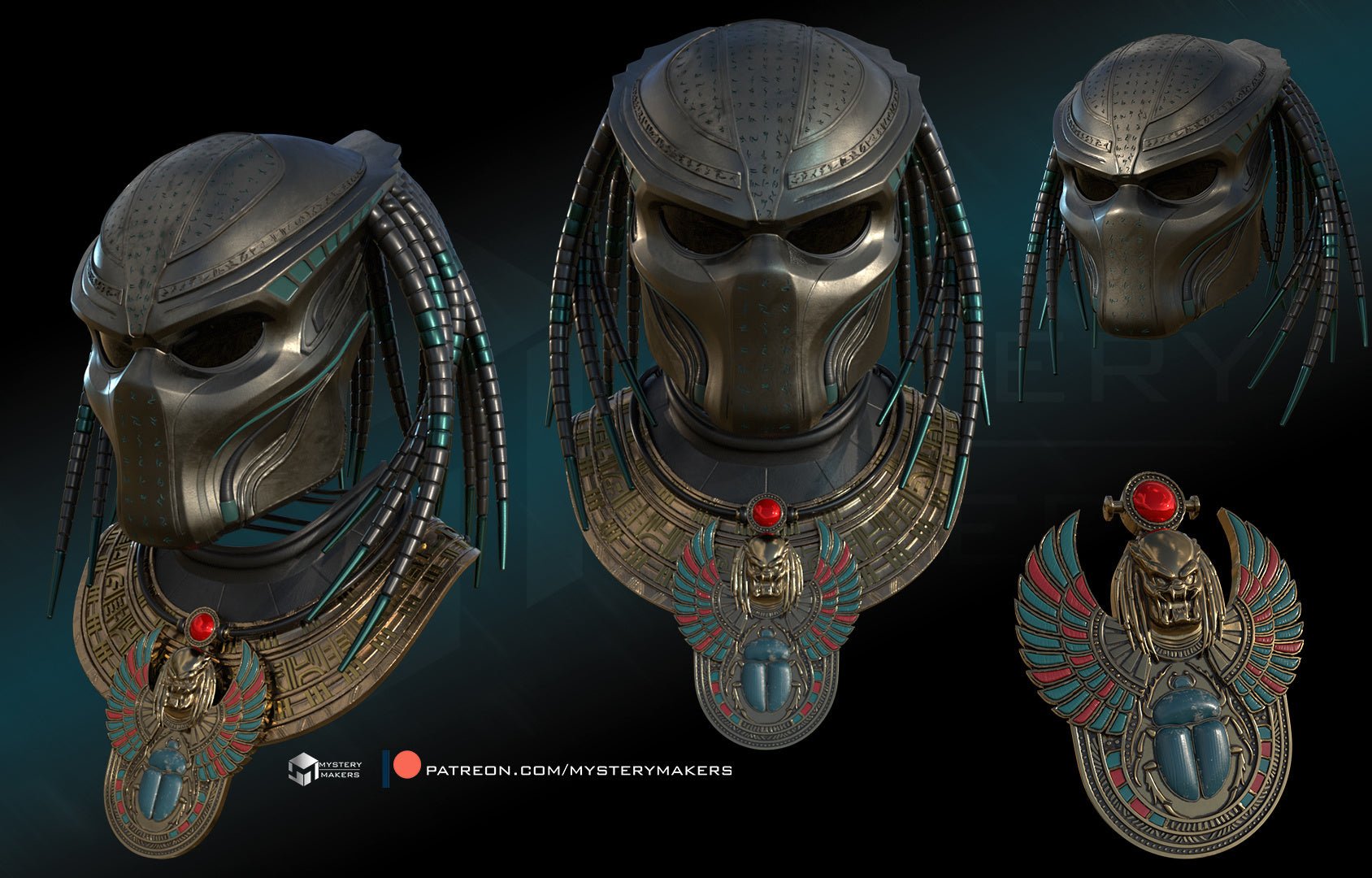 Mediocre StudiosEgyptian Era PredatorCosplay Helmet