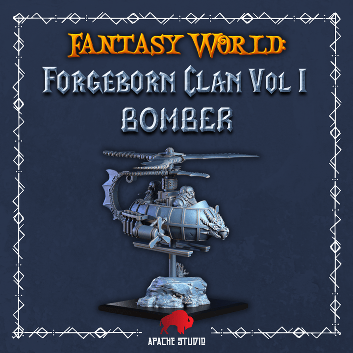 Mediocre StudiosForgeborn Clan: Bomber (dwarf unit)Tabletop Gaming Miniature