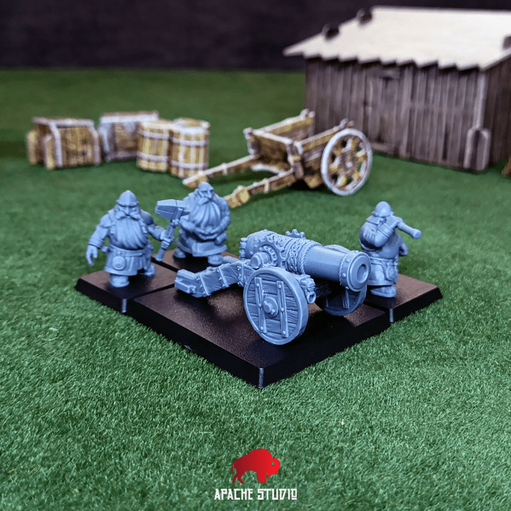 Mediocre StudiosForgeborn Clan: Cannon (dwarf unit)Tabletop Gaming Miniature
