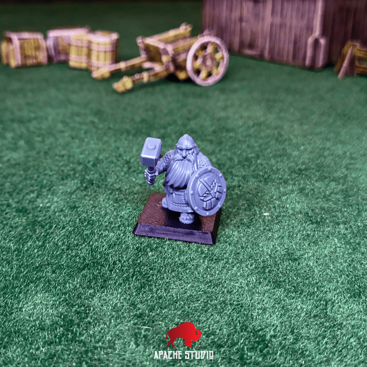 Mediocre StudiosForgeborn Clan: Clan Warriors (dwarf unit)Tabletop Gaming Miniature