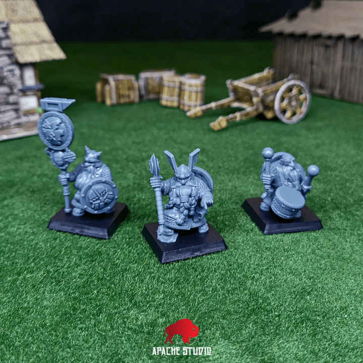 Mediocre StudiosForgeborn Clan: Clan Warriors (dwarf unit)Tabletop Gaming Miniature