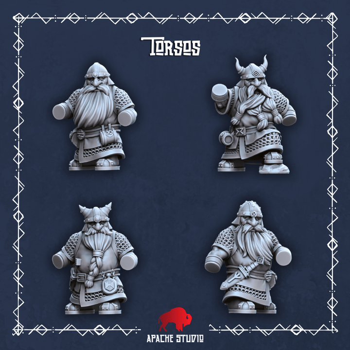 Mediocre StudiosForgeborn Clan: Clan Warriors (dwarf unit)Tabletop Gaming Miniature