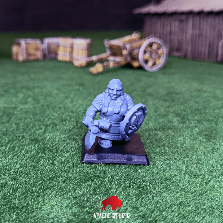 Mediocre StudiosForgeborn Clan: Clan Warriors (dwarf unit)Tabletop Gaming Miniature
