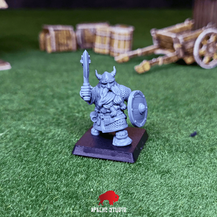 Mediocre StudiosForgeborn Clan: Clan Warriors (dwarf unit)Tabletop Gaming Miniature