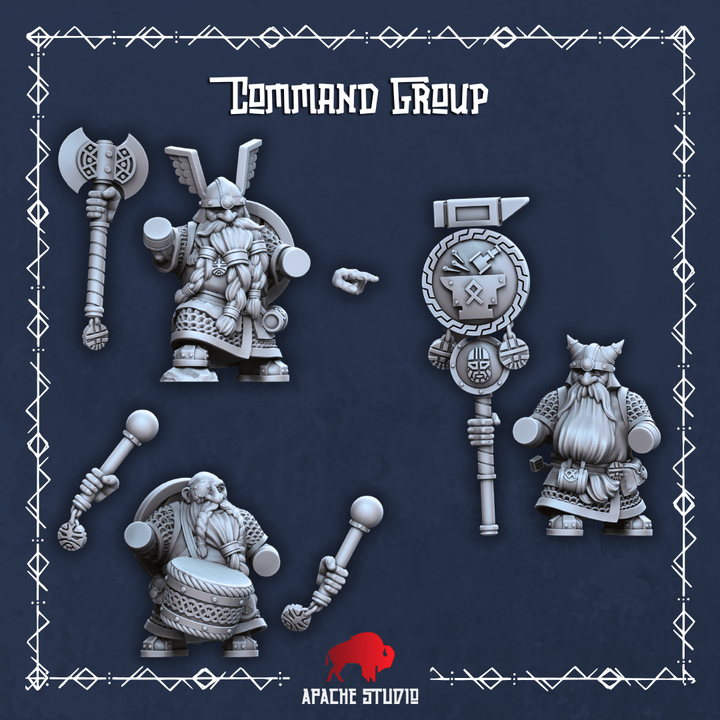 Mediocre StudiosForgeborn Clan: Clan Warriors (dwarf unit)Tabletop Gaming Miniature