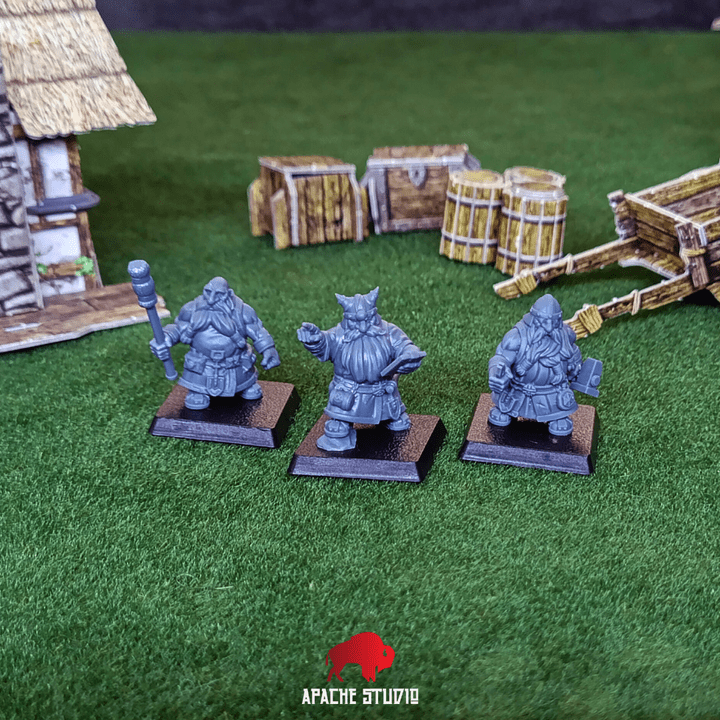 Mediocre StudiosForgeborn Clan: Multi - Barreled Cannon (dwarf unit)Tabletop Gaming Miniature