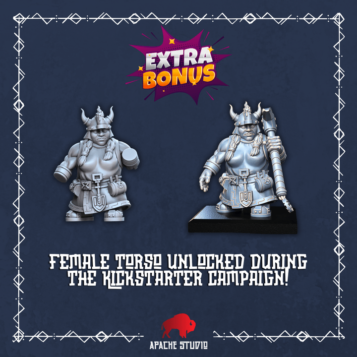 Mediocre StudiosForgeborn Clan: Rangers (dwarf unit)Tabletop Gaming Miniature