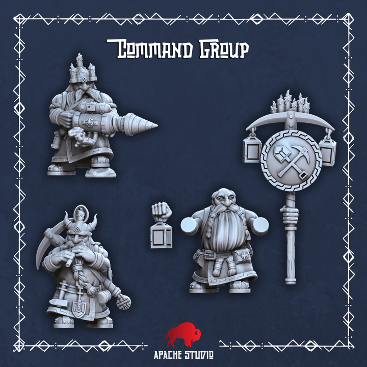 Mediocre StudiosForgeborn Clan: Rangers (dwarf unit)Tabletop Gaming Miniature