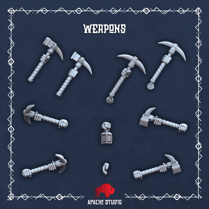 Mediocre StudiosForgeborn Clan: Rangers (dwarf unit)Tabletop Gaming Miniature