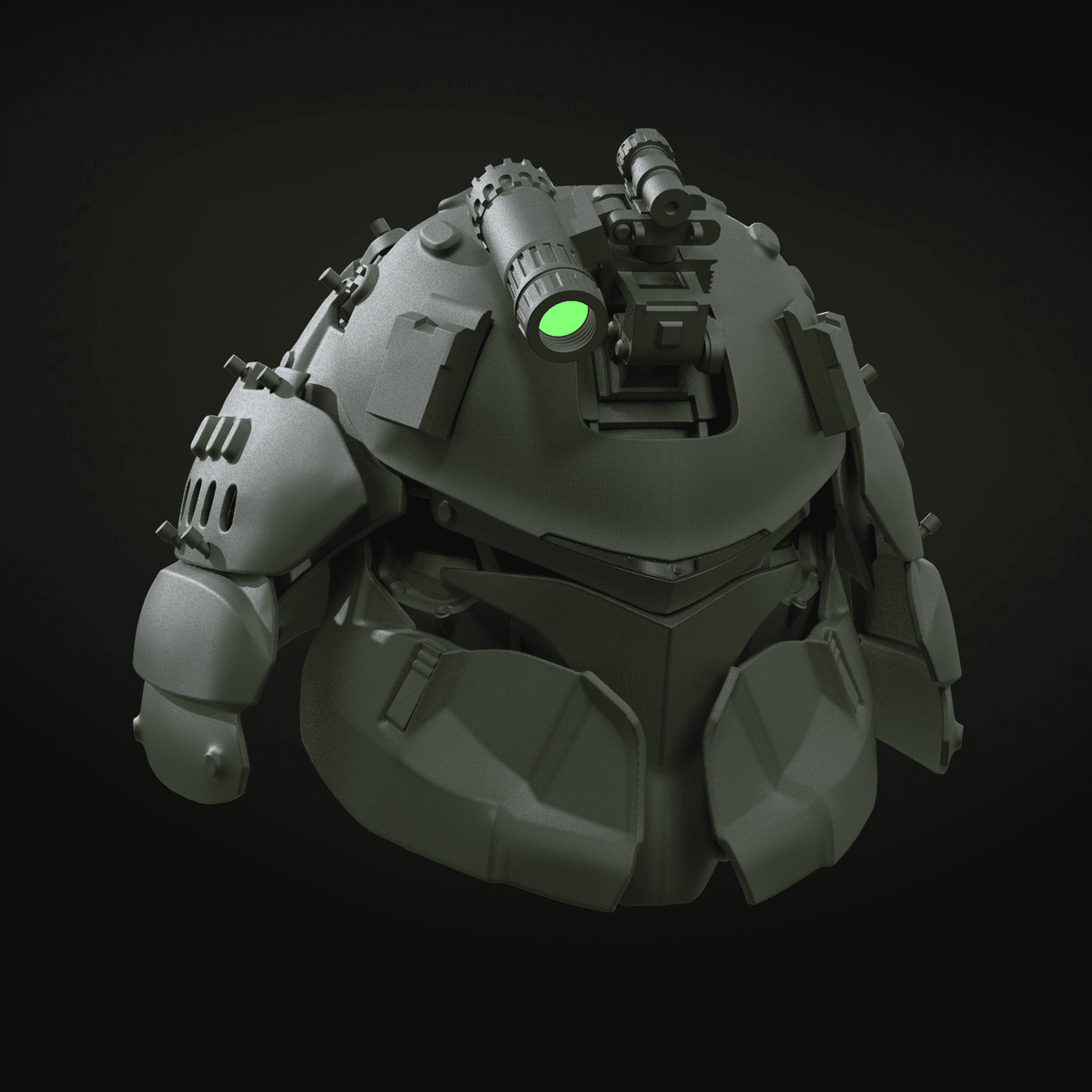 Mediocre StudiosFuture War Combat Helmet 4 in 1 (.stls)3D Model STL