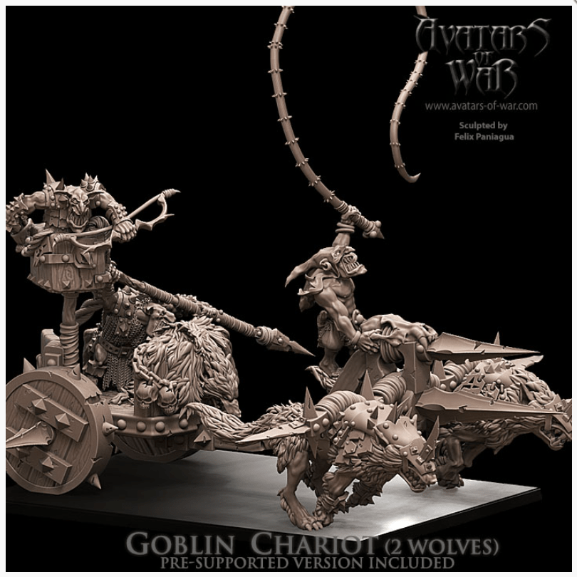 Mediocre StudiosGoblin chariotTabletop Gaming Miniature