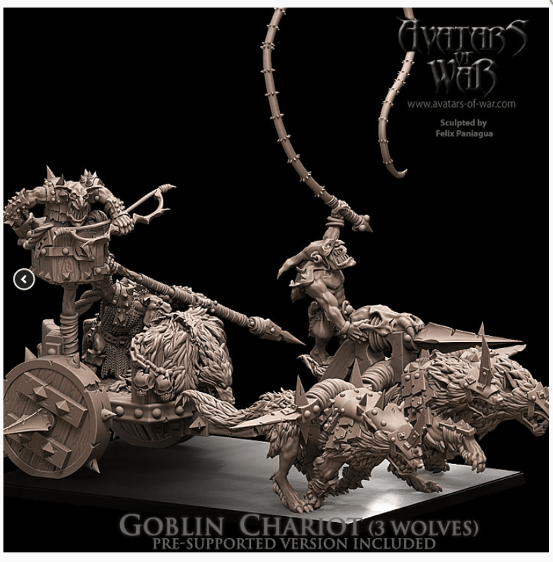 Mediocre StudiosGoblin chariotTabletop Gaming Miniature