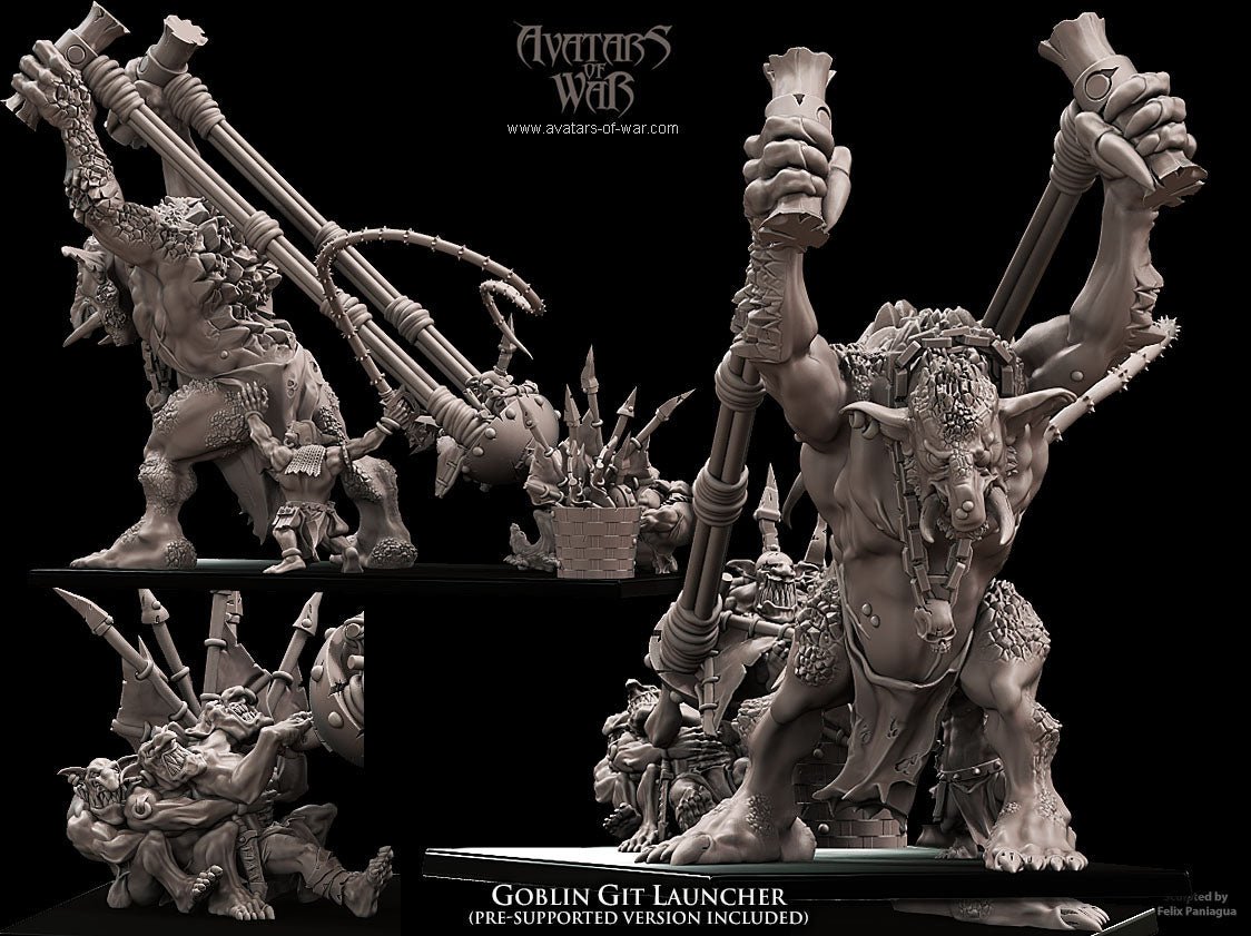 Mediocre StudiosGoblin Git LauncherTabletop Gaming Miniature