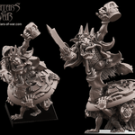 Mediocre StudiosGoblin King Dwarfmocker & Shield bearersTabletop Gaming Miniature