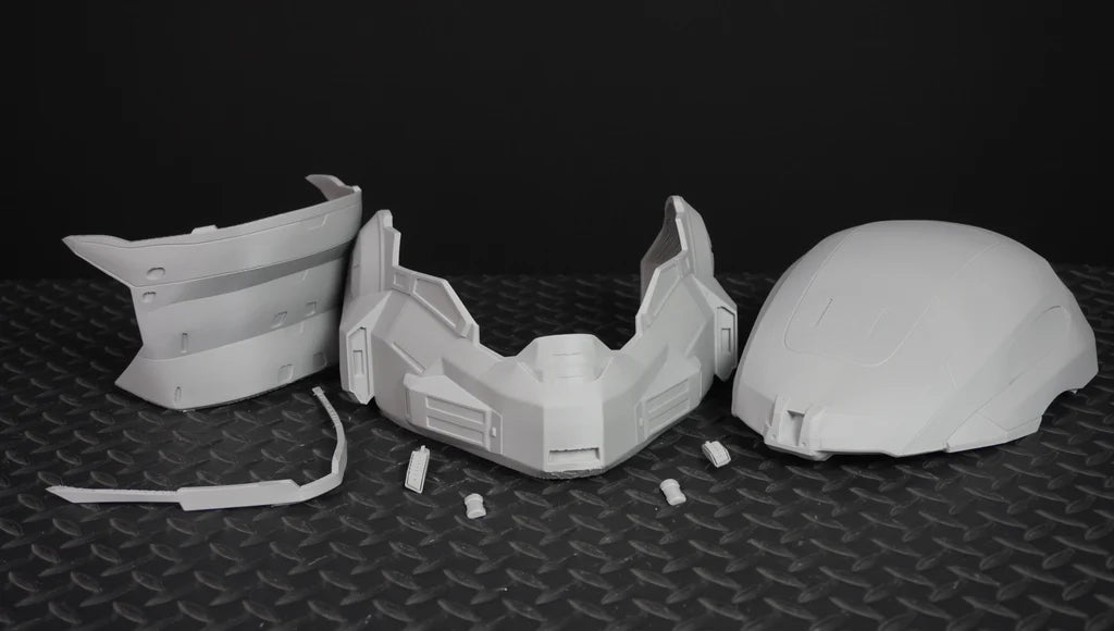 Mediocre StudiosHalo Reach Noble 6 Helmet - DIYCosplay Helmet