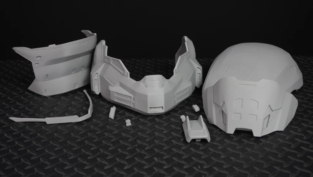 Mediocre StudiosHalo Reach Noble 6 Helmet - DIYCosplay Helmet