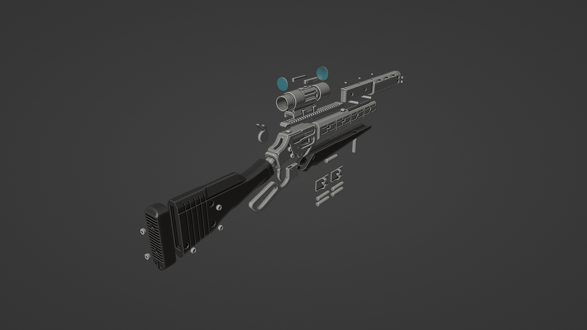 Mediocre StudiosHelldivers R-6 Deadeye Rifle (.stl)3D Model STL
