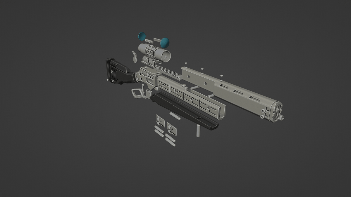 Mediocre StudiosHelldivers R-6 Deadeye Rifle (.stl)3D Model STL