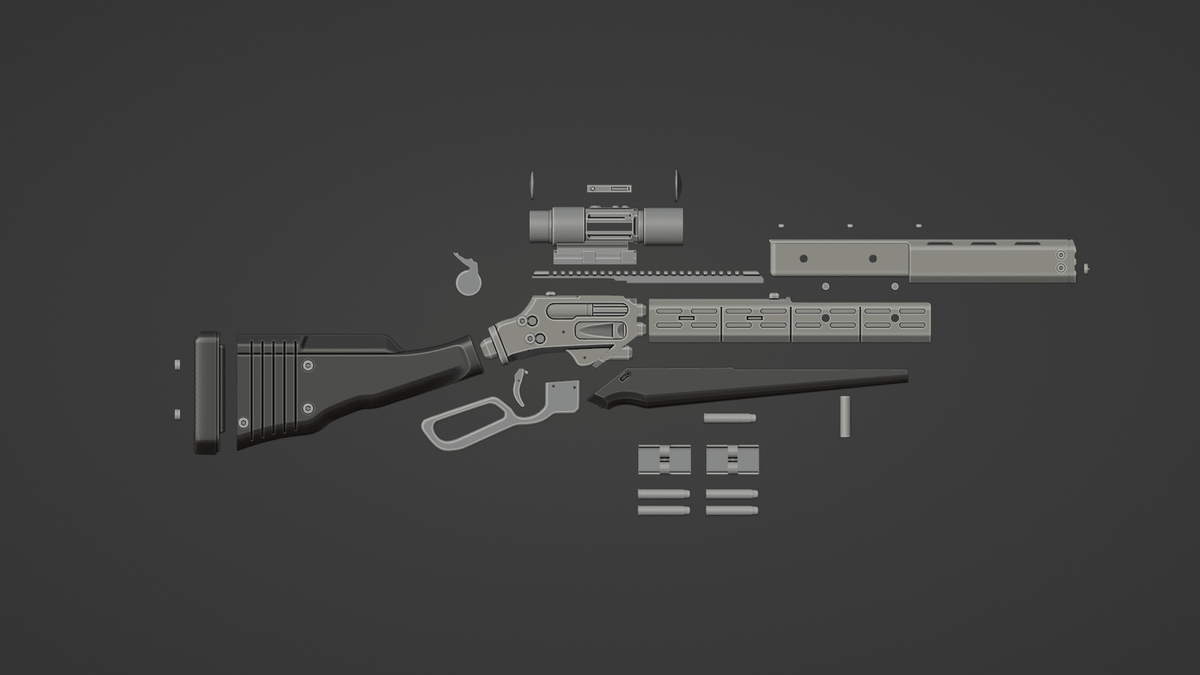 Mediocre StudiosHelldivers R-6 Deadeye Rifle (.stl)3D Model STL