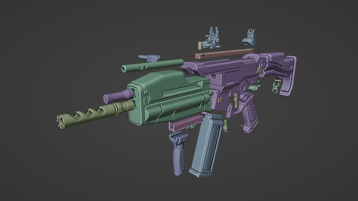 Mediocre StudiosHelldivers SMG-32 Reprimand (.stl)3D Model STL