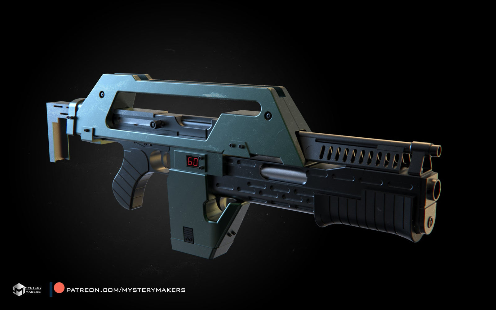 Mediocre StudiosM414A1 Pulse RifleProps