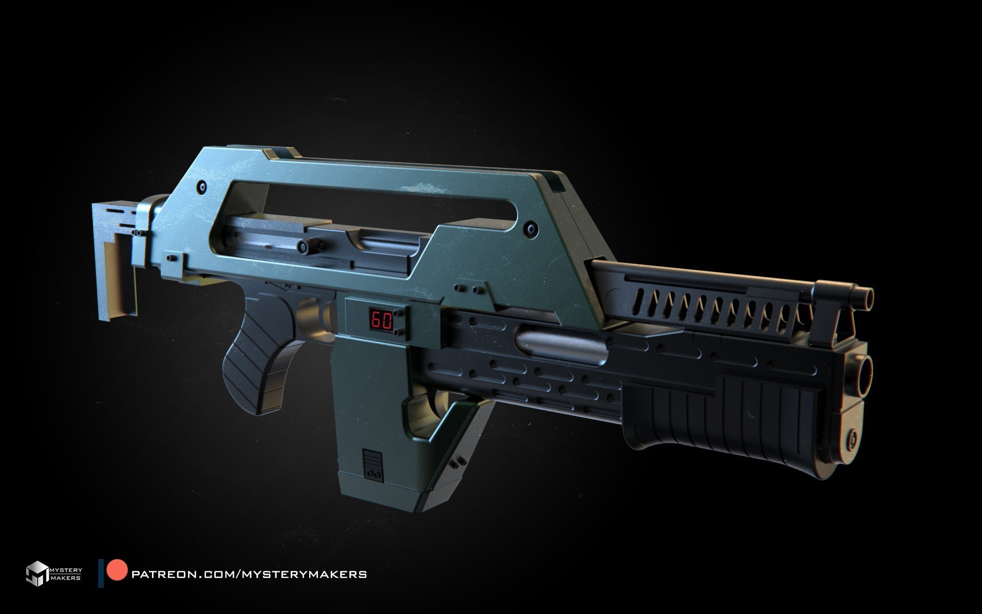 Mediocre StudiosM414A1 Pulse RifleProps