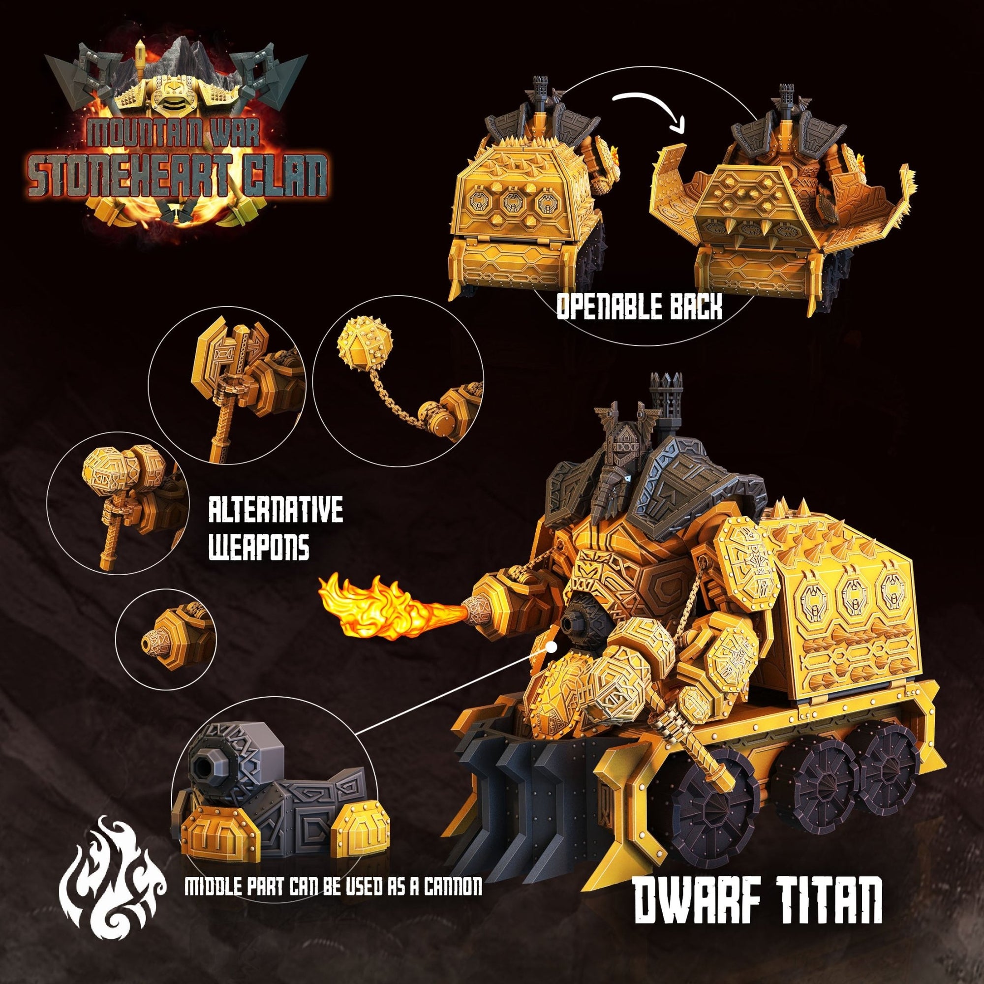Mediocre StudiosMountain War: StoneHeart ClanTabletop Gaming Miniature