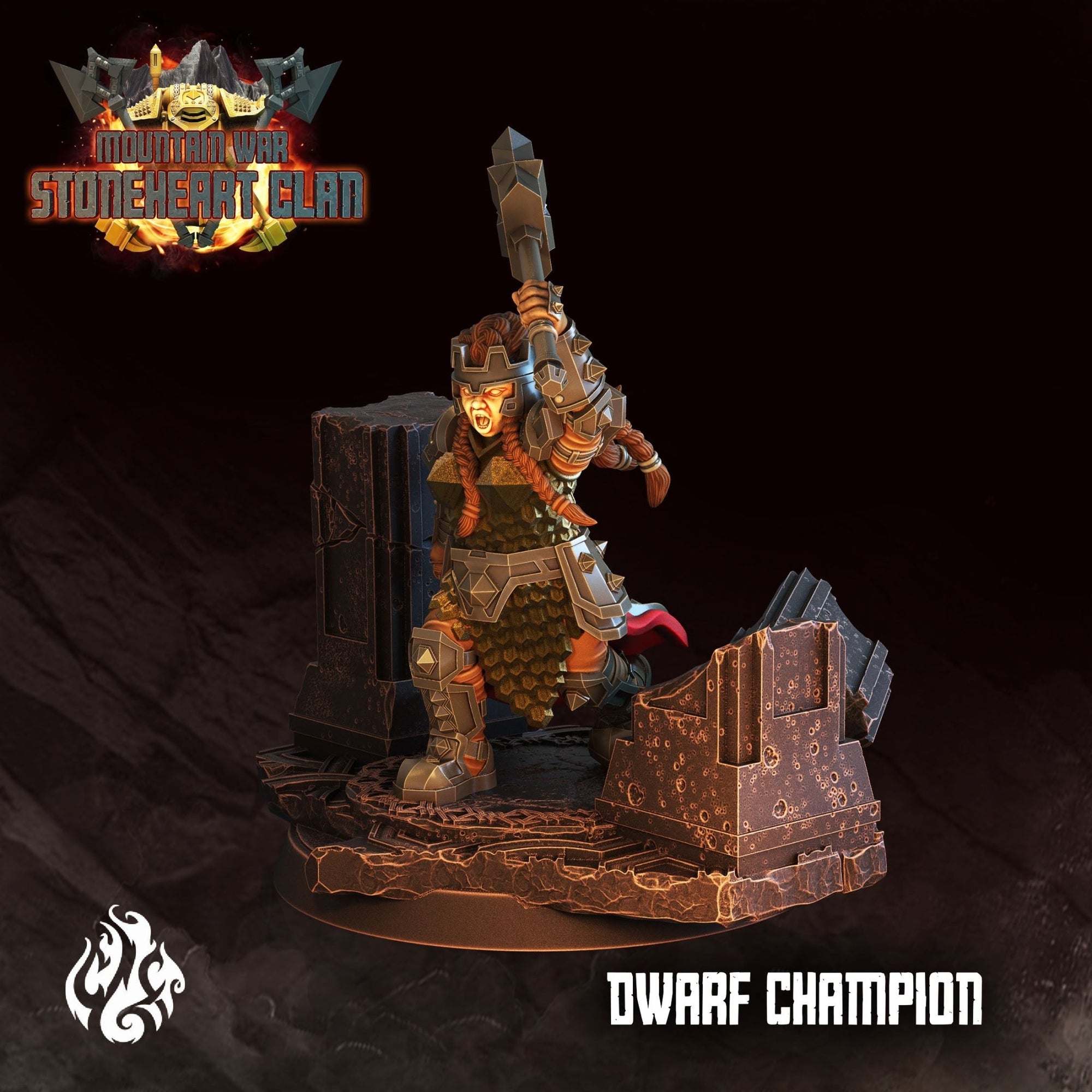 Mediocre StudiosMountain War: StoneHeart ClanTabletop Gaming Miniature