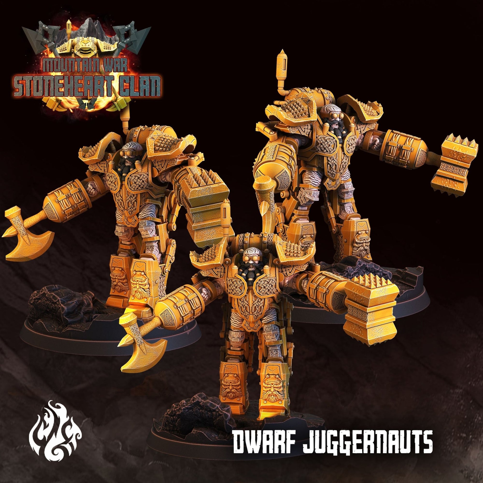Mediocre StudiosMountain War: StoneHeart ClanTabletop Gaming Miniature