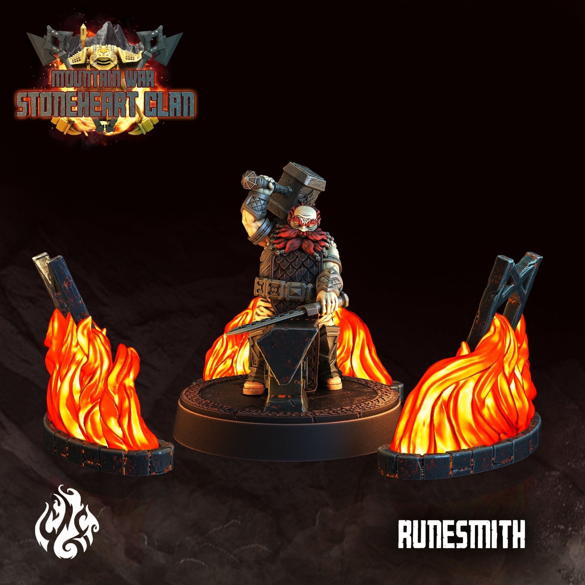 Mediocre StudiosMountain War: StoneHeart ClanTabletop Gaming Miniature