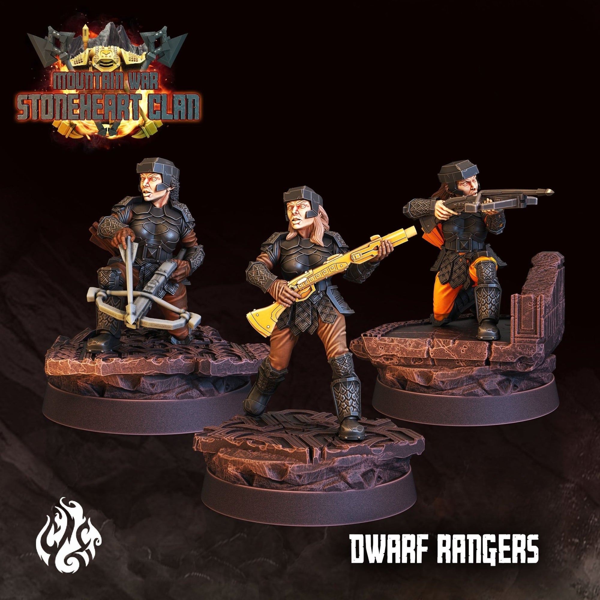 Mediocre StudiosMountain War: StoneHeart ClanTabletop Gaming Miniature