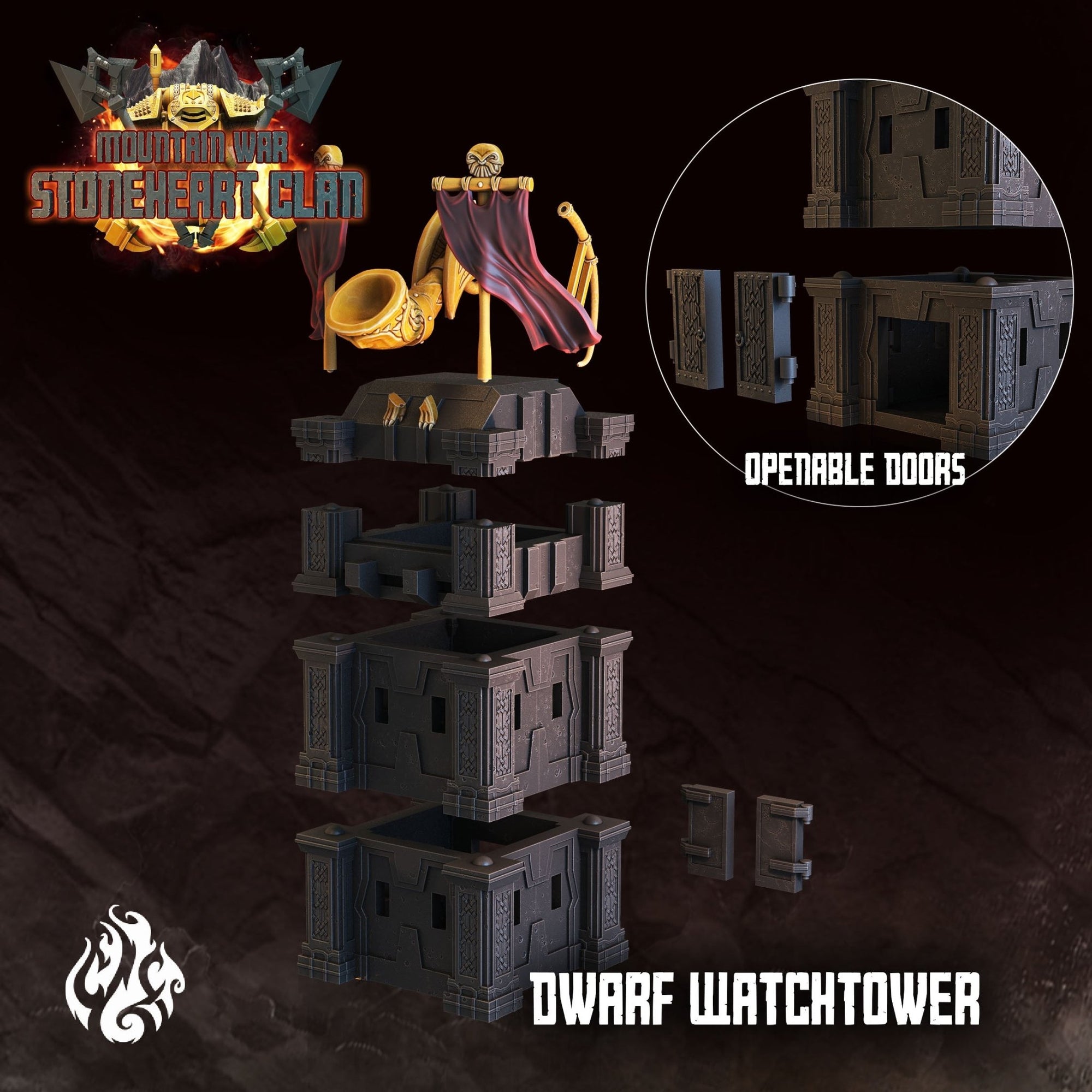 Mediocre StudiosMountain War: StoneHeart ClanTabletop Gaming Miniature