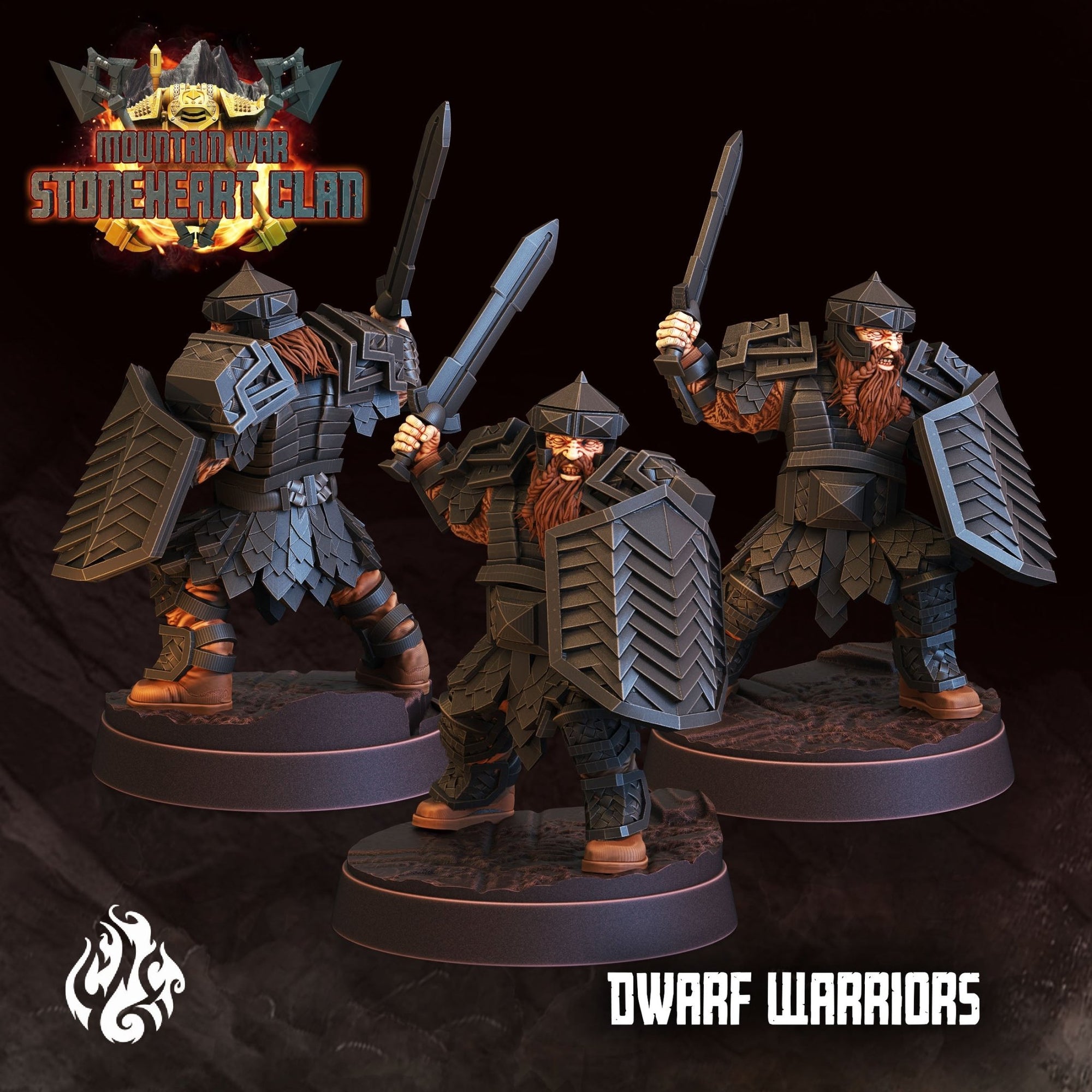 Mediocre StudiosMountain War: StoneHeart ClanTabletop Gaming Miniature