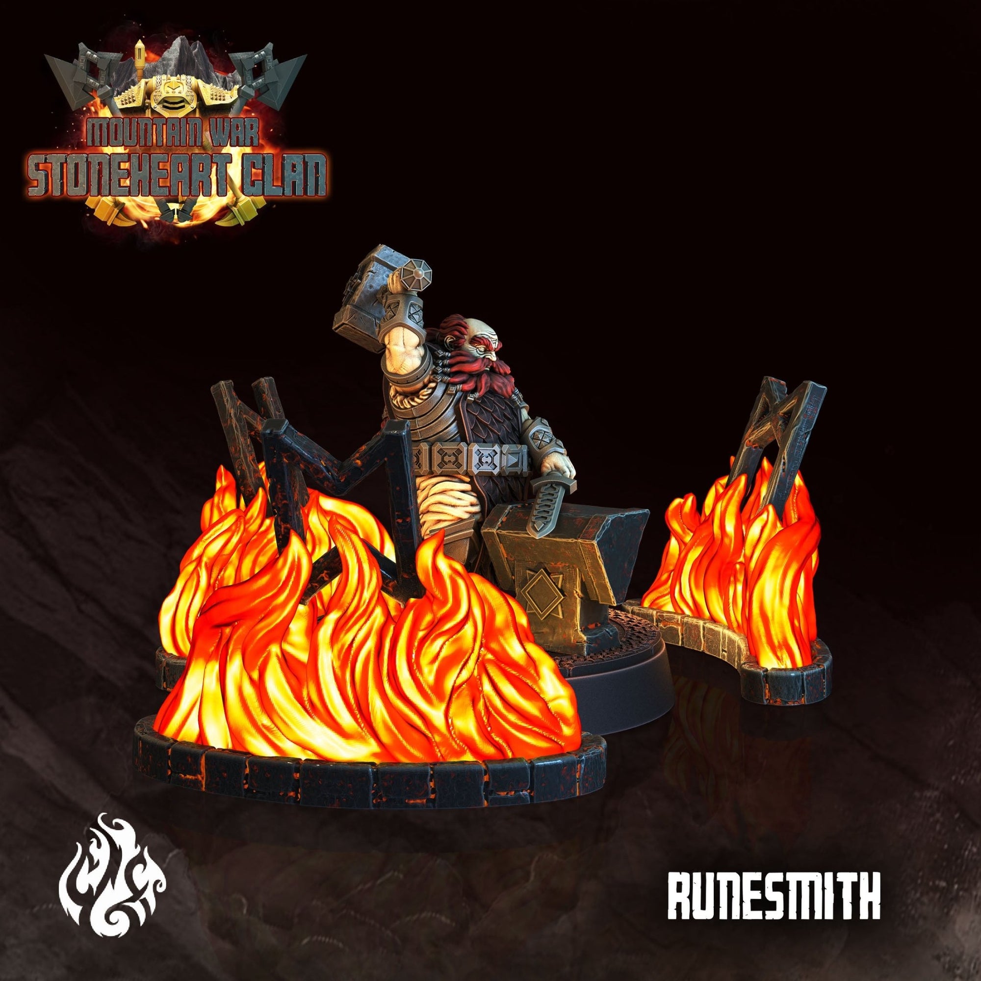 Mediocre StudiosMountain War: StoneHeart ClanTabletop Gaming Miniature