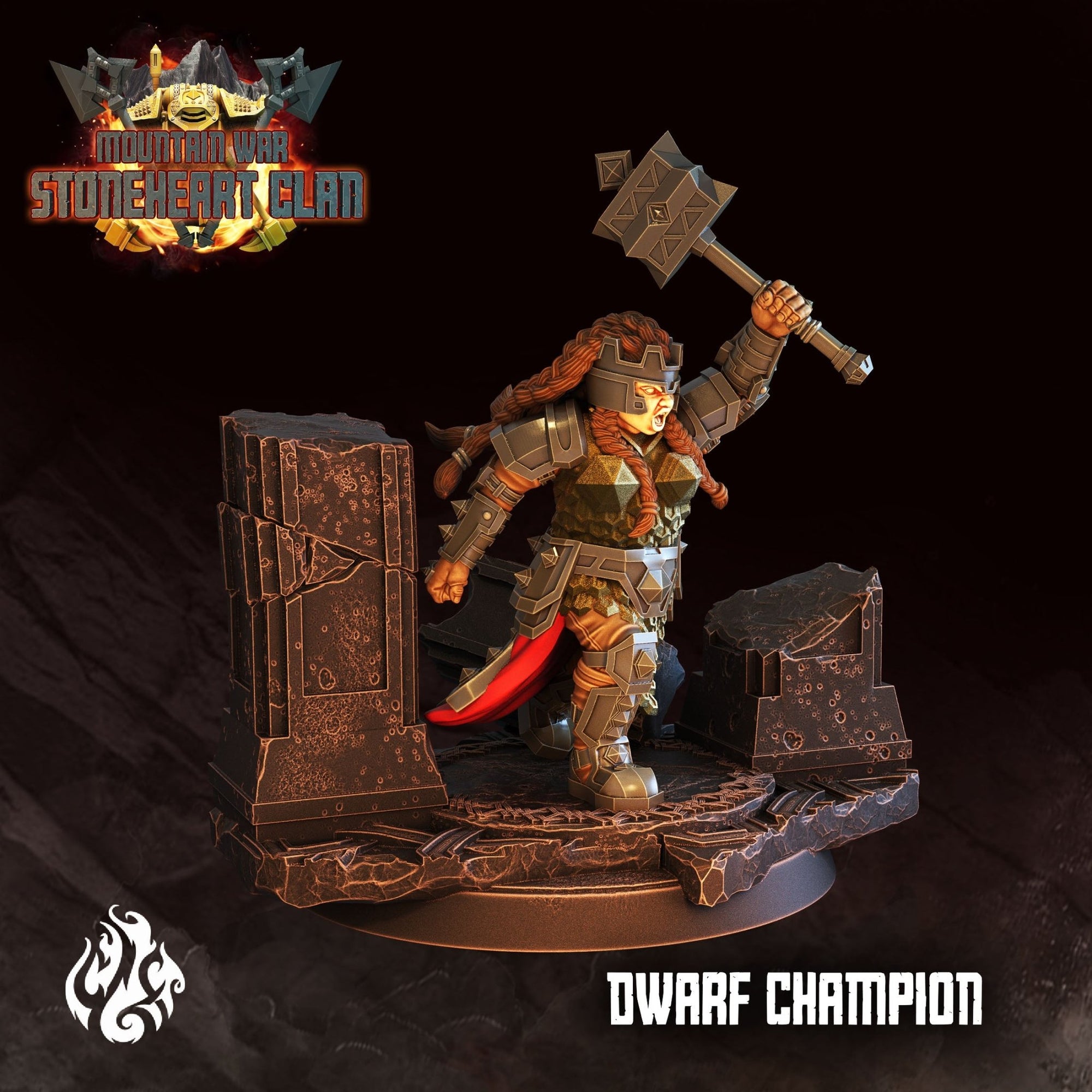 Mediocre StudiosMountain War: StoneHeart ClanTabletop Gaming Miniature