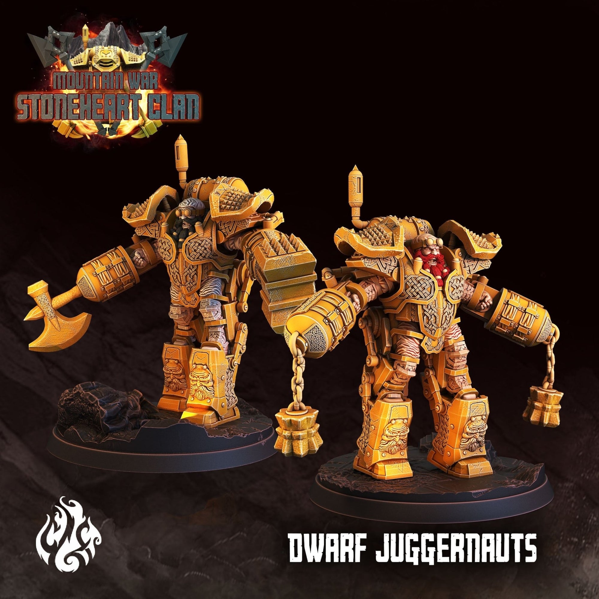 Mediocre StudiosMountain War: StoneHeart ClanTabletop Gaming Miniature